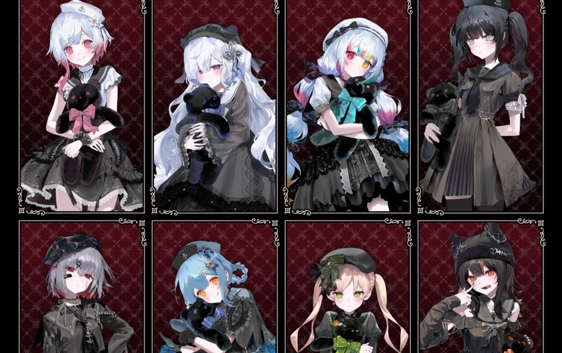 『魔法少女ノ魔女裁判』×GiGO POP UP STOREの告知ビジュアル