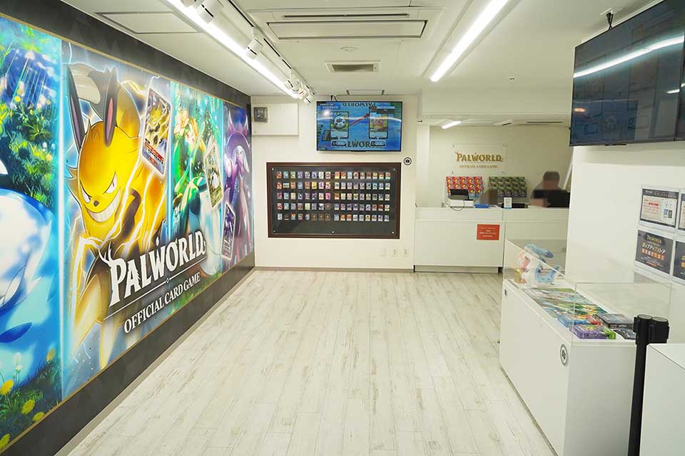 パルワールド オフィシャルカードゲーム ポップアップストア 店頭写真