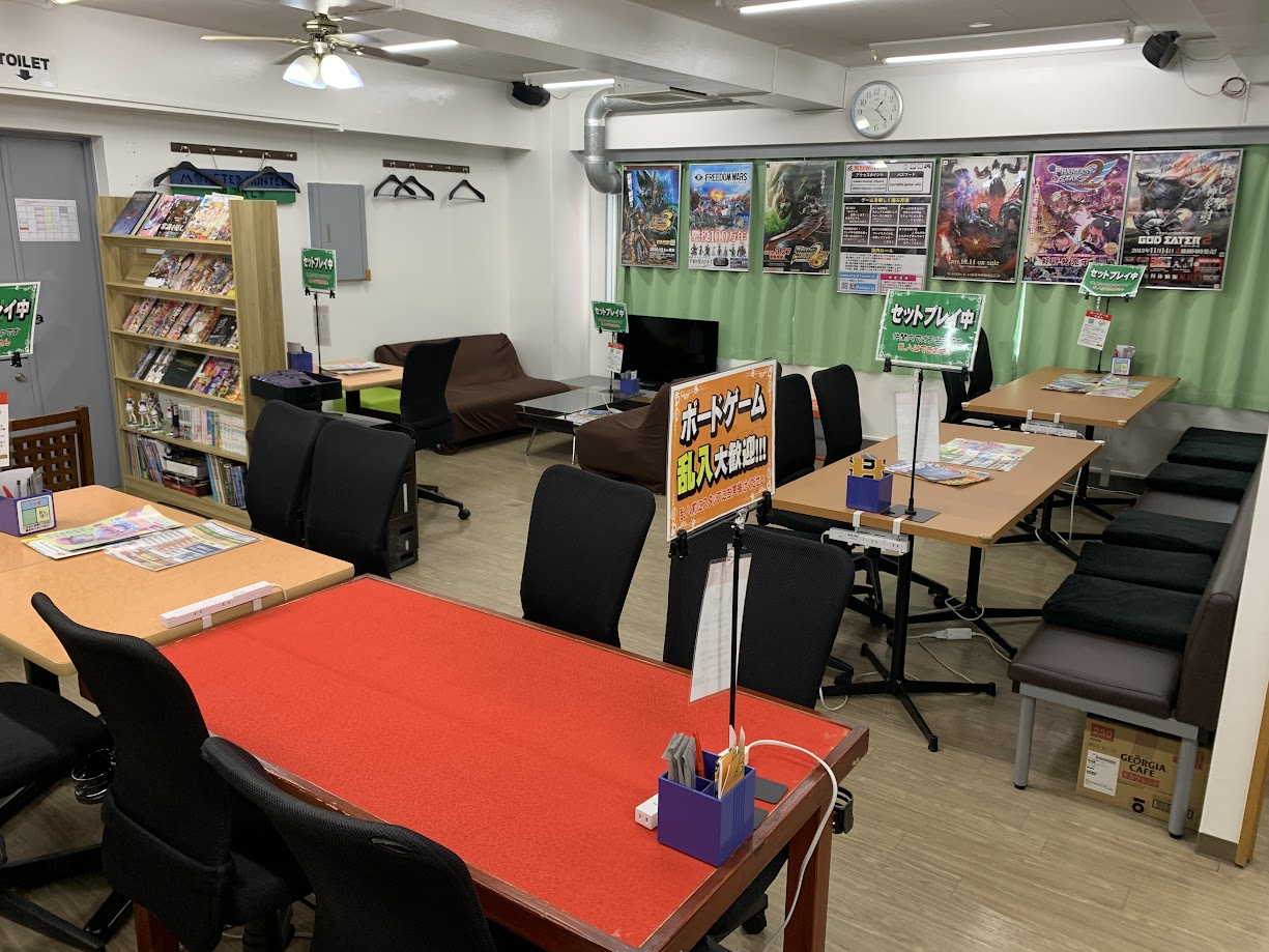 秋葉原集会所のボードゲームスペース店内