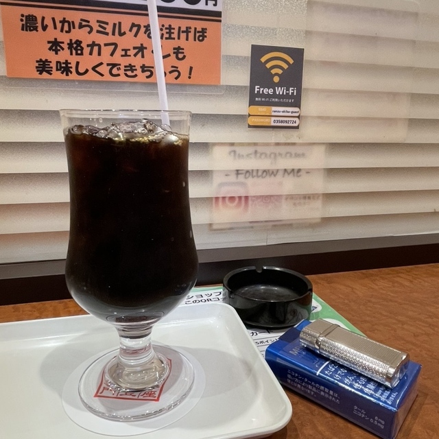 銀座 和蘭豆のアイスコーヒー