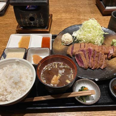 牛かつ もと村の牛かつとご飯