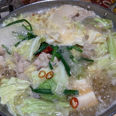 博多満月の博多もつ鍋