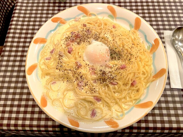 Pasta Blue Berryのカルボナーラ
