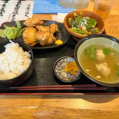 高しなの唐揚げ定食